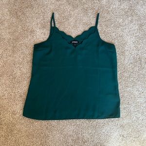 Express, green slip tank top